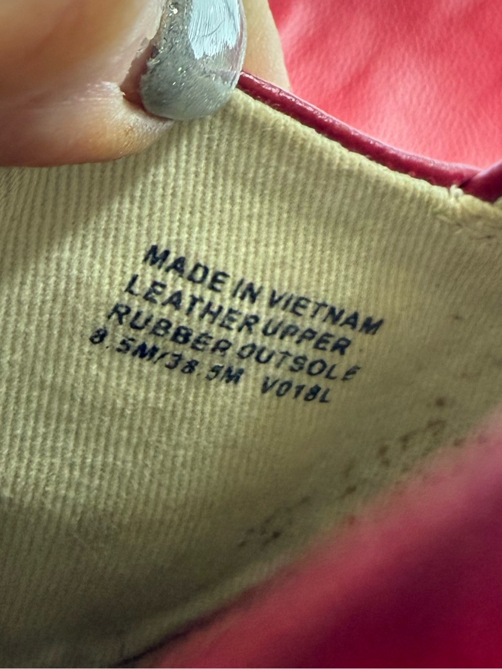 Michael Kors Red Leather Espadrille Flats with MK Accent EUC W8.5 - Picture 3 of 4